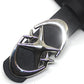 Black Y2K moon star buckle belt