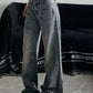 Vintage distressed boyfriend jeans with a wash effect