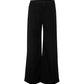 Black vintage high waist flared straight leg pants