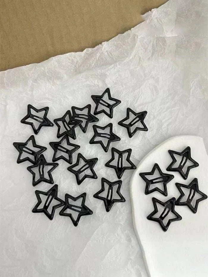 Y2K star pattern hair clip