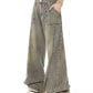 Punk Distressed Faded Effect Splice Boyfriend Jeans