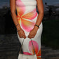 Ginevra White Frangipani Maxi Dress 