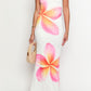 Ginevra White Frangipani Maxi Dress 