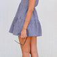 Venice Black Gingham Mini Dress