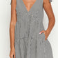 Venice Black Gingham Mini Dress