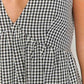 Venice Black Gingham Mini Dress
