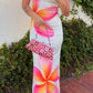 Ginevra White Frangipani Maxi Dress 