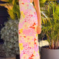 Barbarella Maxikleid mit Erdbeer Mädchen Print