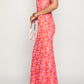 Orsa Orange Floral Maxi Dress