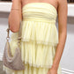 Yellow mini party dress Honora 