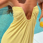 Samantha Yellow Off-the-Shoulder Maxi Dress