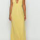 Samantha Yellow Off-the-Shoulder Maxi Dress