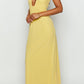 Samantha Yellow Off-the-Shoulder Maxi Dress