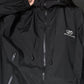 Retro Black Waterproof Oversize Outdoor Jacket with Hood