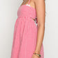 Scirocco Red Gingham Halter Mini Dress