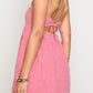 Scirocco Red Gingham Halter Mini Dress