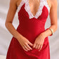 Rin Red mini dress with polka dots 