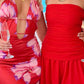 Bambalina Rotes Trägerloses Minikleid