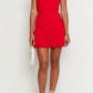 Bambalina Rotes Trägerloses Minikleid
