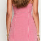 Beronia Rotes Gingham Minikleid