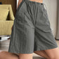 Grey Vintage Street Parachute Cargo Shorts