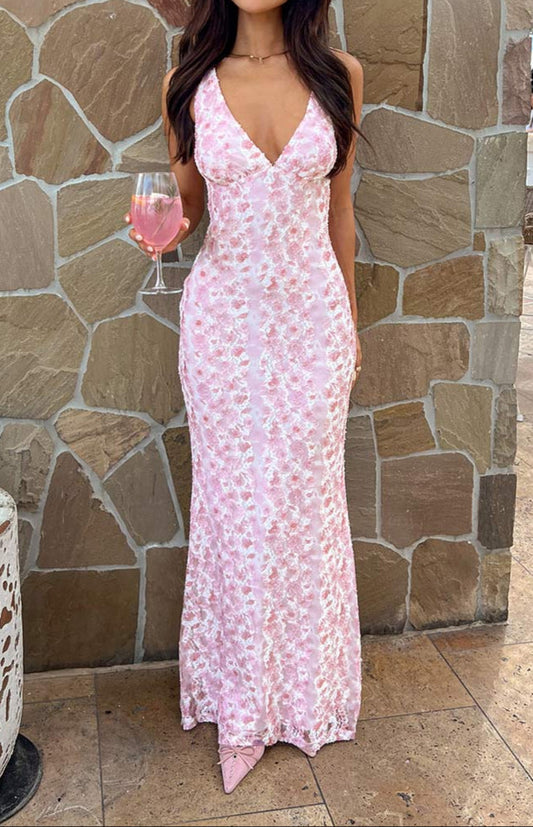 Bianca Rosa lace maxi dress 