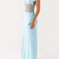 Michele Spitzen Maxikleid – Türkis