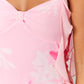 Leonora pink floral mini dress 