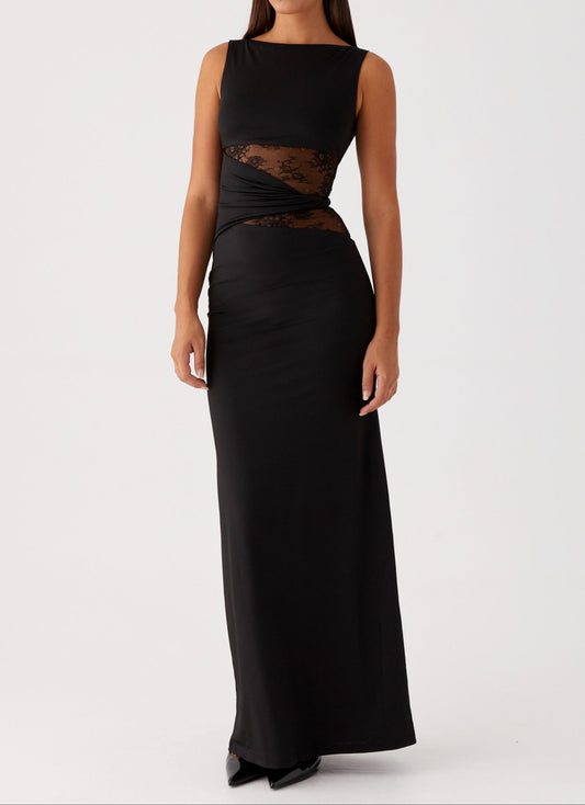 Delfina Maxi Dress – Black