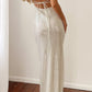 Italia White Maxi Slip with Sequins