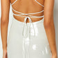 Italia White Maxi Slip with Sequins