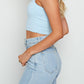 Cadenza Blue Crop Top