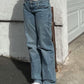 Classic Mid Waist Washed Boyfriend Jeans