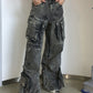 Dark Punk Multi Pocket Cargo Jeans