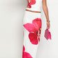Viviana White Orchid Maxi Skirt 