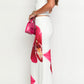 Viviana White Orchid Maxi Skirt 
