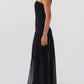 Gelsomina Trägerloses Maxikleid - Schwarz