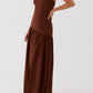 Gioconda Strapless Maxi Dress – Brown