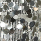 Laguna mini dress in silver with glitter