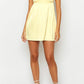 Eloisa Yellow Satin Mini Dress 
