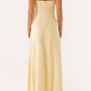 Jaquetta Maxikleid aus Leinen – Gelb