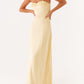 Jaquetta Maxikleid aus Leinen – Gelb