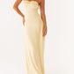 Jaquetta Maxikleid aus Leinen – Gelb