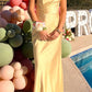 Bambi Yellow Formal Maxi Dress 