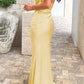 Bambi Yellow Formal Maxi Dress 