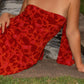Amata Under The Pagoda Maxi Dress - Dark Red Floral