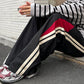 Men's Hip Hop Panel Striped Loose Sweatpants