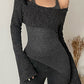 Classic Solid Slim Fit Halter Sweater