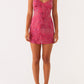 Vietta Pailletten Cami Minikleid - Fuchsia