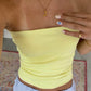 Solid vintage bandeau top